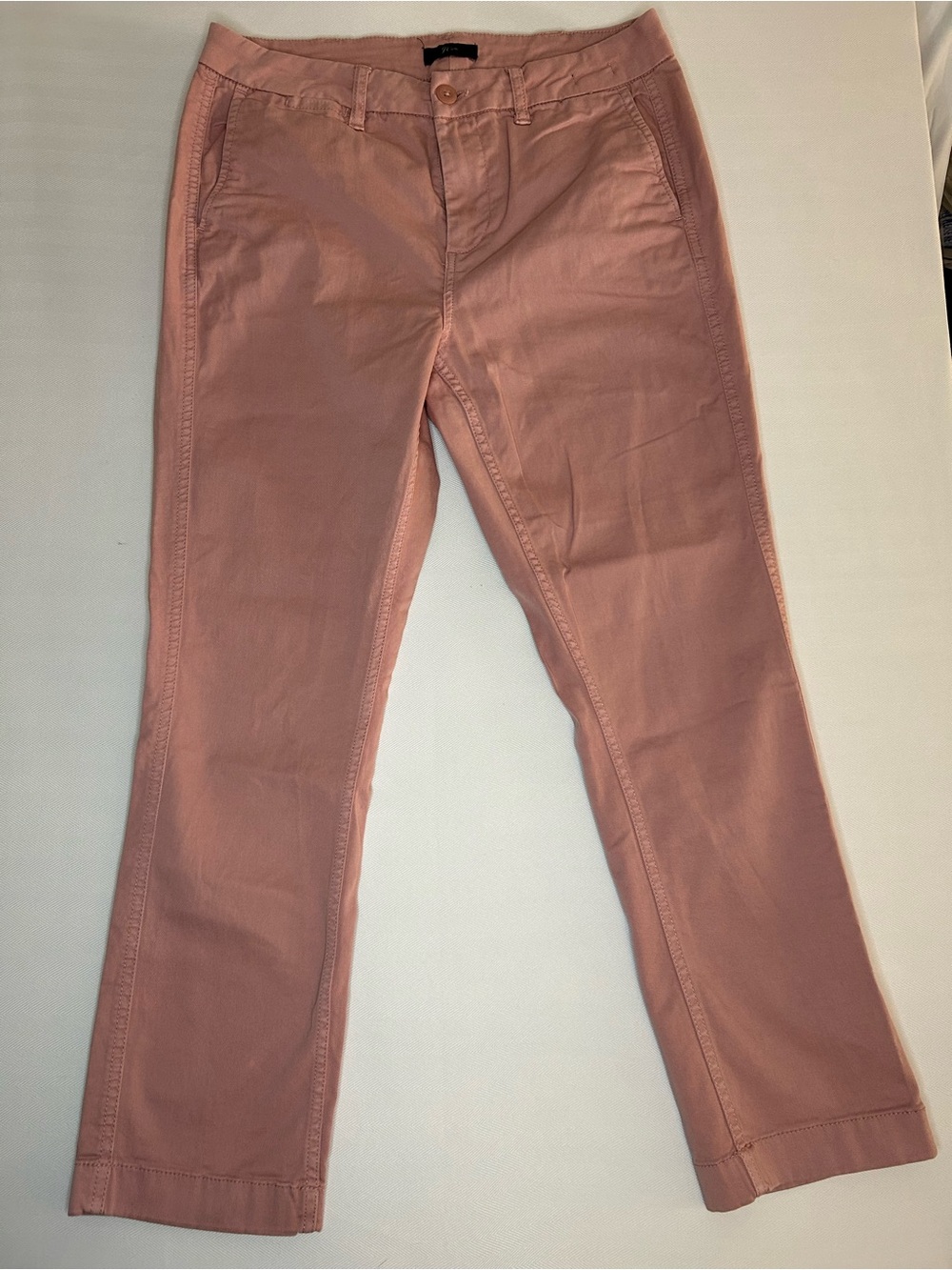 Women’s High-rise Slim Boy Chino in Dusty Pink